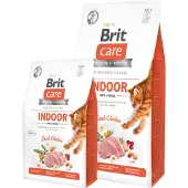 Brit Care Cat Grain-Free Indoor Anti-Stress - hypoallergéniques sans céréales, avec poulet frais, pour chats d'intérieur - 7 kg