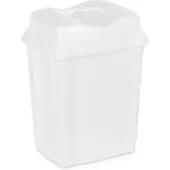 Orion Poubelle en plastique blanche 16 l