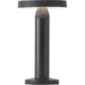 Brilliant Lampe solaire d'extérieur noire MAGUA | 2W 220lm 4000K | métal/plastique
