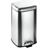 Orion Poubelle en acier QUADRATIQUE 12l