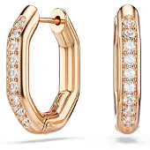 Swarovski Boucles d'oreilles or / blanc