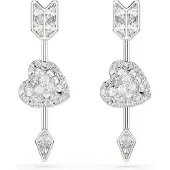 Swarovski Boucles d'oreilles rose / argent / transparent