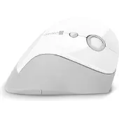 Connect IT FOR HEALTH Gloss Souris verticale ergonomique, (+ 1x pile AA e), sans fil, BLANC