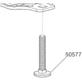 Thule 50577 Boulon M6x40 Mm -
