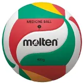 Molten V5M9000-M Ballon de volley-ball en salle, blanc/vert/rouge/jaune, taille 5