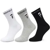 Karl Lagerfeld Chaussettes nude / gris chiné / noir / blanc