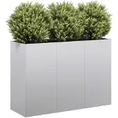 vidaXL Jardinière 120x40x80 cm acier galvanisé