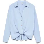 Vero Moda Izzy Long Sleeve Shirt Bleu XS Femme