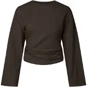 Pieces T-shirt 'PCAlli' brun foncé