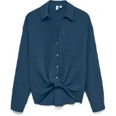 Vero Moda Izzy Long Sleeve Shirt Bleu S Femme