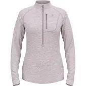 Odlo Tencia Half Zip Fleece Gris,Violet S Femme