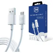 3MK Câble USB-A vers Micro USB Hyper 1,2m Blanc