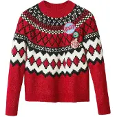 Desigual Pull BUDDY femmes - Rouge - EU M
