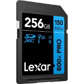 Lexar Sdxc 800x Pro Blue Series 256gb Uhs-1 V30 Memory Card Clair