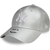 New Era Female 9forty Metal Denim York Yankees Femme Casquettes Argent Taille One Size Accessoires