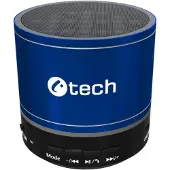 C-TECH Enceinte SPK-08L, Bluetooth, bleue