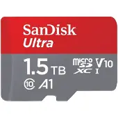 SanDisk Ultra, 1,5 To, MicroSDXC, classe 10, UHS-I, 150 Mo/s, V10