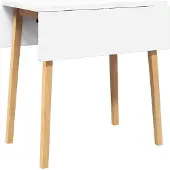 Syfax Table de salle à manger Nature Bois massif d'hévéa