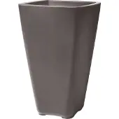 Step2 Bridgeview - Pot De Fleur Grand - Cèdre Foncé Jardinière Balcon Léger Et Facile À Déplacer - Plastique Rotomoulé - 42,8 X 42,8 X 66 Cm.