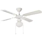BALI Farelek 112420 Ventilateur de plafond 107 cm Blanc Ventilateurs et souffleries Puissant