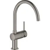 GROHE Minta Mitigeur monocommandé pour évier, portée 223mm, bec en C, pivotant, 32917AL0