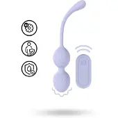 Loveline - boules de Kegel vibrantes duo - silicone violet
