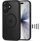 Tech-Protect Magpeak Magsafe Cc Iphone 17 Matt Schwarz (Apple iPhone 17), Coque pour téléphone portable, Noir