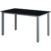 Casaria Table de jardin Bern argent 150x90x75cm en aluminium