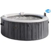 Intex Bain à remous PureSpa Bubble Greywood Deluxe 4AP