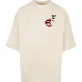 Mc Clothes Bla Bla Bla Comic Huge Short Sleeve T-shirt Beige S Homme