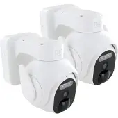 Dio Connected Home Caméras extérieures - - Lot de 2 - Rotatif - Batterie - 3MP