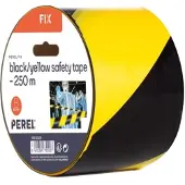 Perel Ruban de marquage - 250 mètres - Jaune/noir -