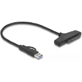 DeLOCK Convertisseur USB vers SATA 6 Gb/s avec USB Type-C ou USB