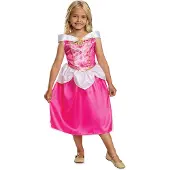 Disguise Aurora Classic Costume Rose 7-8 Years Enfants