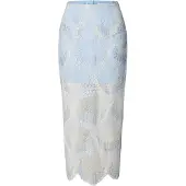 Selected Dentelle Jupe Mi-longue Femme Bleu 36