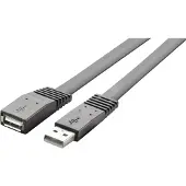 Renkforce Câble USB USB 2.0 USB-A mâle, USB-A femelle 2.00 m noir hautement flexible RF-4096134