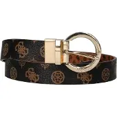 GUESS Femmes, Ceinture, Cessily, Textile Belt, Black, For Women, Size M, Noir, Or, Beige, Marron, (M)