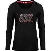 Ssi Logo Woman Long Sleeve T-shirt Noir L Femme