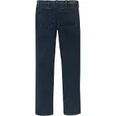 Wrangler - Jeans pour hommes - Coupe classique - Fil rouge - Bleu marine et noir