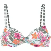Venice beach Hauts de bikini 'Summer' vert / rose / blanc