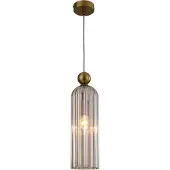 Light Prestige Suspension Piega dorée et ambrée, 1xE14x40W, verre, dimensions : 150x10x10 cm, IP20,