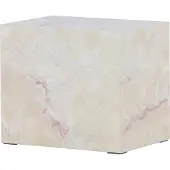 Ebuy24 York table d’appoint blanc table de nuit beige.