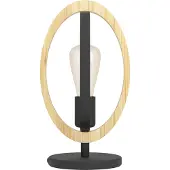 Eglo Lampe à poser 43464 BASILDON E27 1x40 W noir/brun