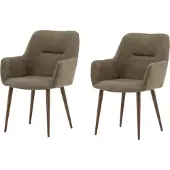 Venture Home - Chaise Tomorrow Marron - Pack de 2