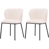 Venture Home Chaise Edina blanc pack de 2