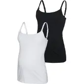 Mamalicious Kerrie Maternity Sleeveless T-shirt Blanc M Femme