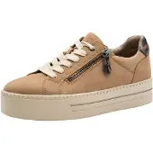 Jana - Chaussures à lacets, style sportif, couleur marron, pour le quotidien