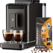Tchibo Machine à café automatique Esperto2 Caffè avec fonction 2 tasses pour caffè crema et espresso, noir granité