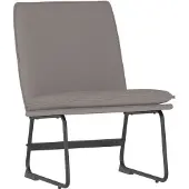 vidaXL Chaise Longue Taupe 52x75x76 Cm Tissu