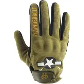 Helstons Thunderbolt Perforated Leather Gloves Vert 12 Homme